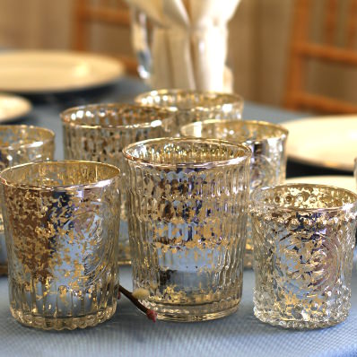 mercury glass votives