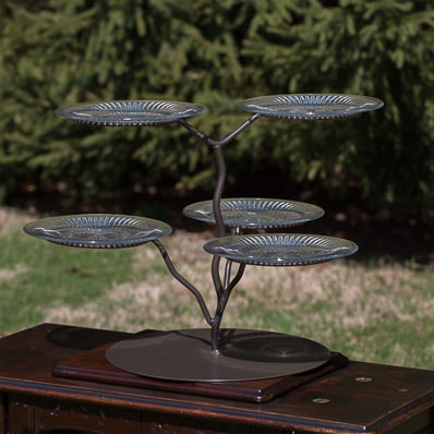 bronze buffet stand