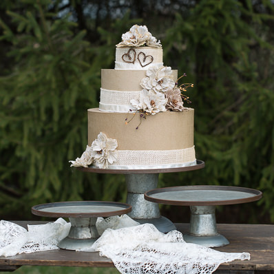 galvanized cupcake stand