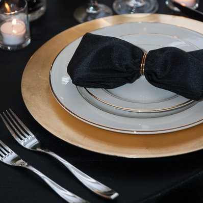 China, Crystal, Glassware, Silverware, Goldware and everything else you need to set the table.