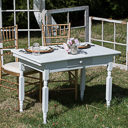white vanity table